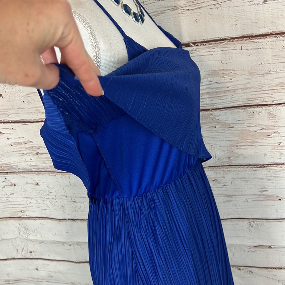 Gilli blue double tiered dress Womens medium - Picture 7 of 12